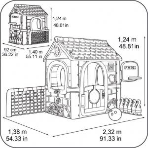 Feber Domek dla dzieci Wielofunkcyjny 6w1 3
