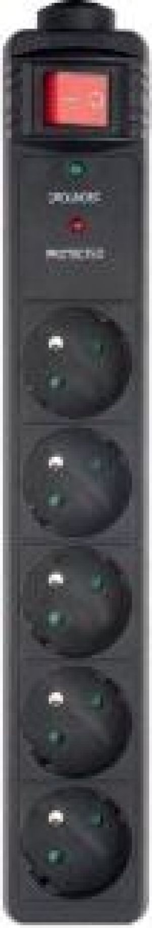 Listwa zasilająca Energenie przeciwprzepięciowa 5 gniazd 1.5 m czarna (SPG5-C-5) 2