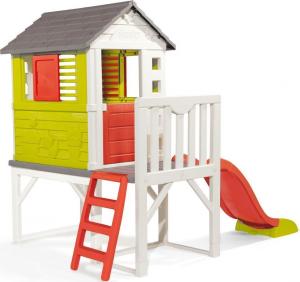 Smoby Zestaw Domek ogrodowy na palach ze zjeżdżalnią 150cm + grill 18 akcesoriów 1