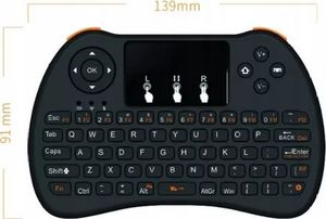 Klawiatura Frahs Smart TV H9 LED Bezprzewodowa Czarna DE (5903457000133) 6