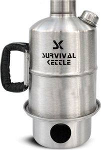 Survival Kettle Stalowa Kuchenka czajnik turystyczny Survival Kettle srebrna Uniwersalny 1
