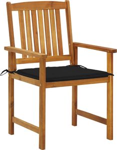 vidaXL Krzesła reżyserskie z poduszkami 2 szt. drewno akacjowe (3061181) 2