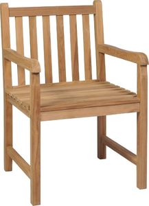 vidaXL Krzesła ogrodowe 2 szt. zielone poduszki, lite drewno tekowe (3062750) 4