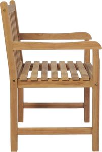 vidaXL Krzesła ogrodowe 2 szt. zielone poduszki, lite drewno tekowe (3062750) 6