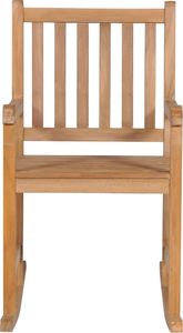 vidaXL Fotel bujany z poduszką w kolorze taupe, lite drewno tekowe 3