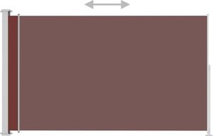 vidaXL Zwijana markiza boczna na taras, 180x300 cm, brązowa 3