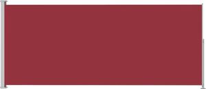 vidaXL Zwijana markiza boczna na taras, 180x500 cm, czerwona 2