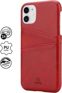 Crong Crong Neat Cover - Etui iPhone 11 z kieszeniami (czerwony) 2