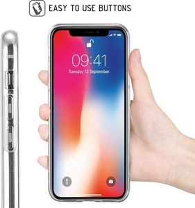 Crong Crong Crystal Slim Cover - Etui iPhone Xs / X (przezroczysty) 3