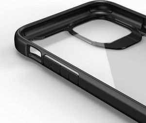 Crong Crong Hybrid Clear Cover - Zestaw etui iPhone 11 Pro (czarny) + szkło hybrydowe 9H 4