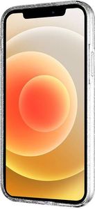 Crong Crong Glitter Case - Etui iPhone 12 Mini (przezroczysty/srebrny) 7