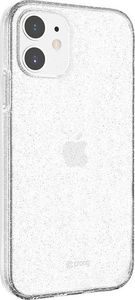 Crong Crong Glitter Case - Etui iPhone 12 Mini (przezroczysty/srebrny) 8