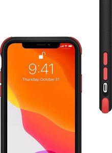 Crong Crong Trace Clear Cover - Etui iPhone 11 (czarny/czerwony) 2