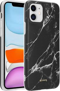 Crong Crong Marble Case Etui iPhone 11 (czarny) 2