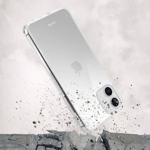 Crong Crong Crystal Shield Cover - Zestaw etui iPhone 11 (przezroczysty) + szkło hybrydowe 9H 6