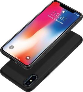 Crong Crong Smooth Skin - Etui iPhone Xs / X (czarny) 2