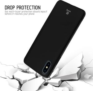 Crong Crong Smooth Skin - Etui iPhone Xs / X (czarny) 3