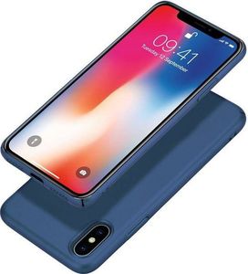 Crong Crong Smooth Skin - Etui iPhone Xs / X (niebieski) 2