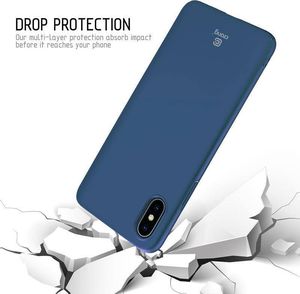 Crong Crong Smooth Skin - Etui iPhone Xs / X (niebieski) 3