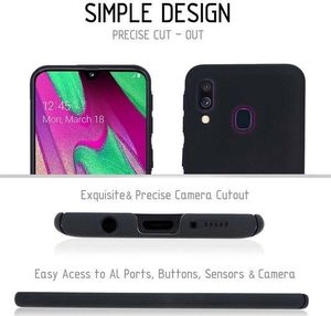 Crong Crong Smooth Skin - Etui Samsung Galaxy A40 (czarny) 4