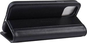 Crong Crong Premium Booklet Wallet - Skórzane etui iPhone 11 Pro Max z kieszeniami + funkcja podstawki (czarny) 2