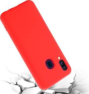 Crong Crong Color Cover - Etui Samsung Galaxy A40 (czerwony) 2