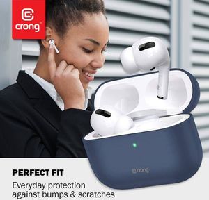 Crong Crong Liquid Case - Etui AirPods Pro (granatowy) 4