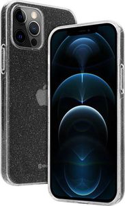 Crong Crong Glitter Case - Etui iPhone 12 Pro Max (przezroczysty/srebrny) 5