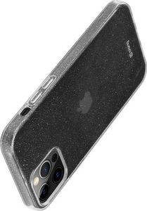 Crong Crong Glitter Case - Etui iPhone 12 Pro Max (przezroczysty/srebrny) 10
