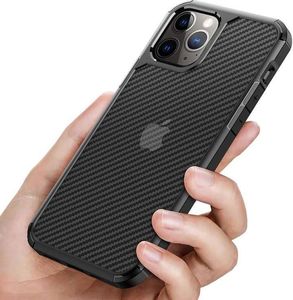 Crong Crong Hybrid Carbon - Etui iPhone 12 / iPhone 12 Pro (czarny) 5