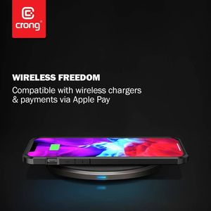 Crong Crong Hybrid Carbon - Etui iPhone 12 / iPhone 12 Pro (czarny) 7