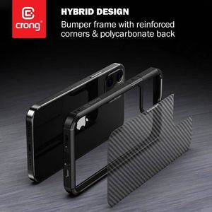 Crong Crong Hybrid Carbon - Etui iPhone 12 / iPhone 12 Pro (czarny) 8