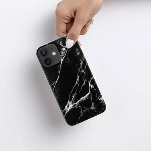 Crong Crong Marble Case - Etui iPhone 12 Mini (czarny) 4