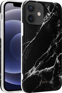 Crong Crong Marble Case - Etui iPhone 12 Mini (czarny) 6