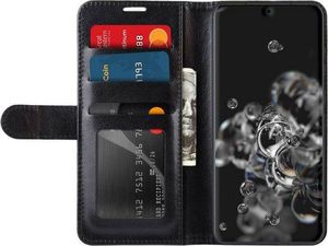 Crong Crong Booklet Wallet - Etui Samsung Galaxy S20 Ultra z kieszeniami + funkcja podstawki (czarny) 3