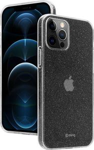 Crong Crong Glitter Case - Etui iPhone 12 Pro Max (przezroczysty/srebrny) 4