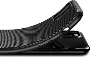Crong Crong Prestige Carbon Cover - Zestaw etuii iPhone 11 (czarny) + szkło hybrydowe 9H 6