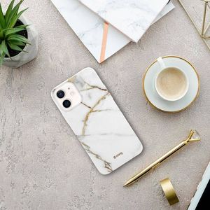 Crong Crong Marble Case - Etui iPhone 12 Mini (biały) 4