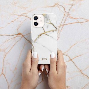 Crong Crong Marble Case - Etui iPhone 12 Mini (biały) 6