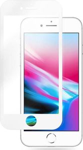 Crong Crong 7D Nano Flexible Glass - Szkło hybrydowe 9H na cały ekran iPhone 8 Plus / 7 Plus (White) 2