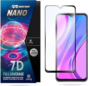 Crong Crong 7D Nano Flexible Glass - Szkło hybrydowe 9H na cały ekran Xiaomi Redmi 9 6
