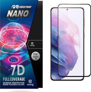 Crong Crong 7D Nano Flexible Glass Niepękające szkło hybrydowe 9H na cały ekran Samsung Galaxy S21 1