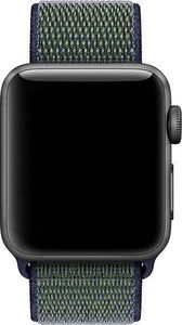 Crong Pasek sportowy Nylon Apple Watch 42/44 mm Midnight Fog 2