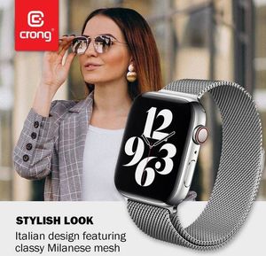 Crong Pasek Milano Steel Apple Watch 38/40 mm czarny 7