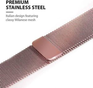 Crong Pasek Milano Steel Apple Watch 38/40 mm różowe złoto 5