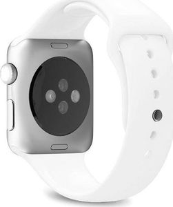 Puro PURO ICON - Elastyczny pasek sportowy do Apple Watch 38 / 40 mm (S/M & M/L) (biały) 3