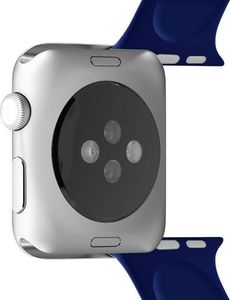 Puro PURO ICON - Elastyczny pasek sportowy do Apple Watch 42 / 44 mm (S/M & M/L) (granatowy) 3