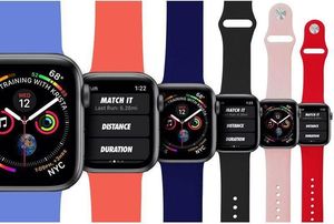 Puro PURO ICON - Elastyczny pasek sportowy do Apple Watch 42 / 44 mm (S/M & M/L) (czarny) 10