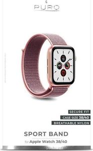 Puro PURO Nylon - Pasek do Apple Watch 38 / 40 mm (Różowy) 4
