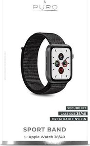 Puro PURO Nylon - Pasek do Apple Watch 38 / 40 mm (Czarny) 4
